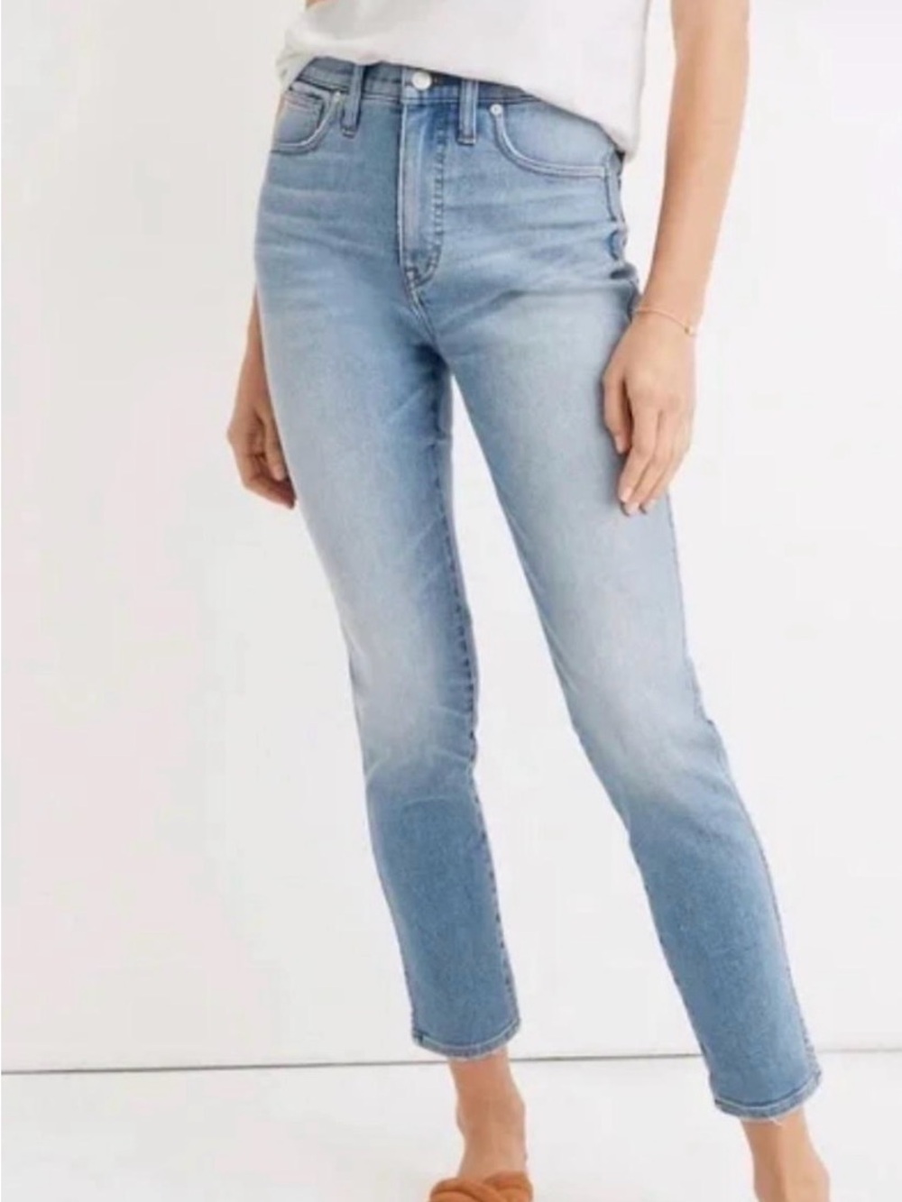 Madewell High Rise 10” Skinny Crop Light Blue High-Rise Women's Jeans Size 26
